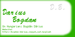 darius bogdan business card