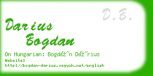 darius bogdan business card